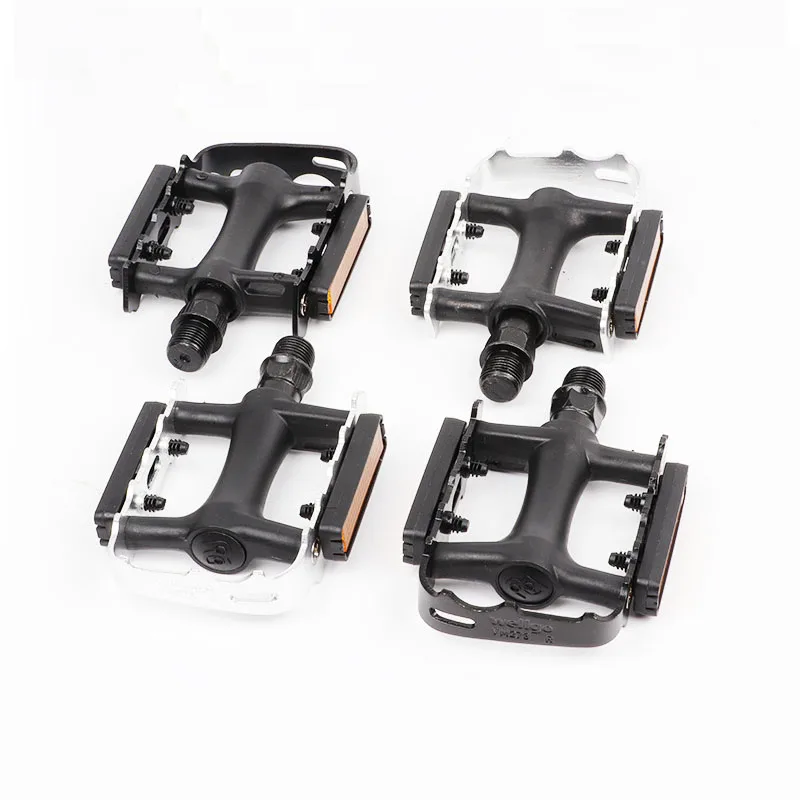 

WELLGO VM273 MTB/Road Bike Pedals Aluminum Alloy + Nylon Dual DU Bearings Anti-Slip Reflective 115×80mm 14mm Thread 230g/Pair