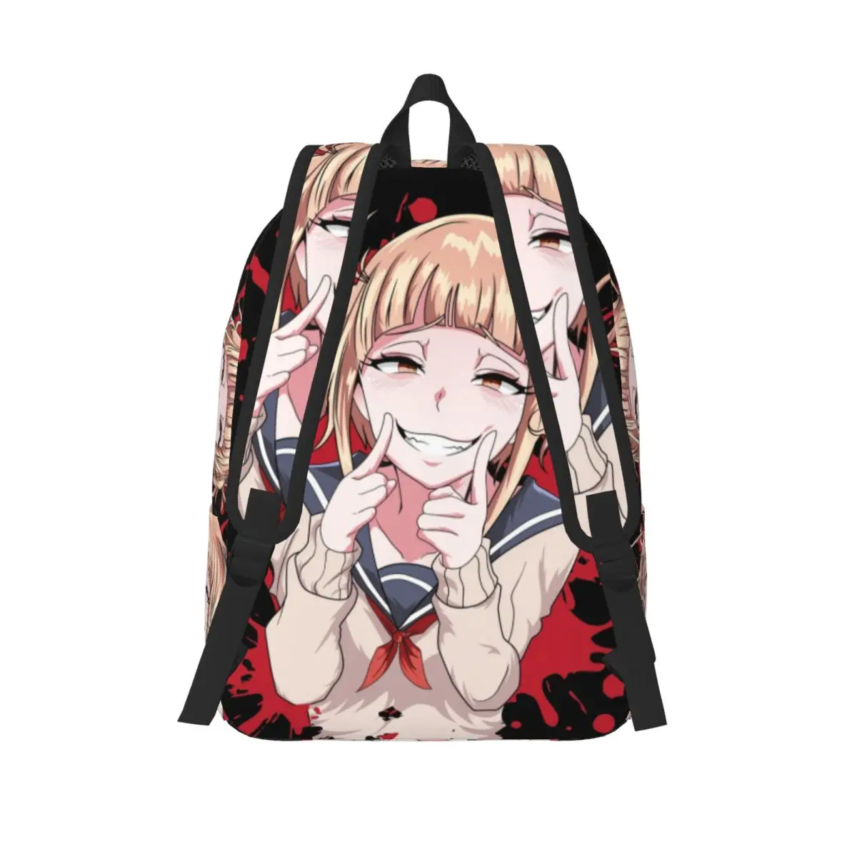 Zaino personalizzato My Hero Academia Japan Anime Canvas Zaino Donna Uomo Bookbag di base per borse Himiko Toga carine per la scuola universitaria