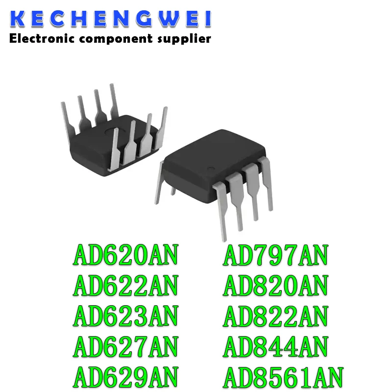 1pcs/lot AD620ANZ AD620AN AD622AN AD623AN AD623ANZ AD627AN AD629AN AD797AN AD820AN AD822AN AD844AN AD8561AN DIP-8 In Stock