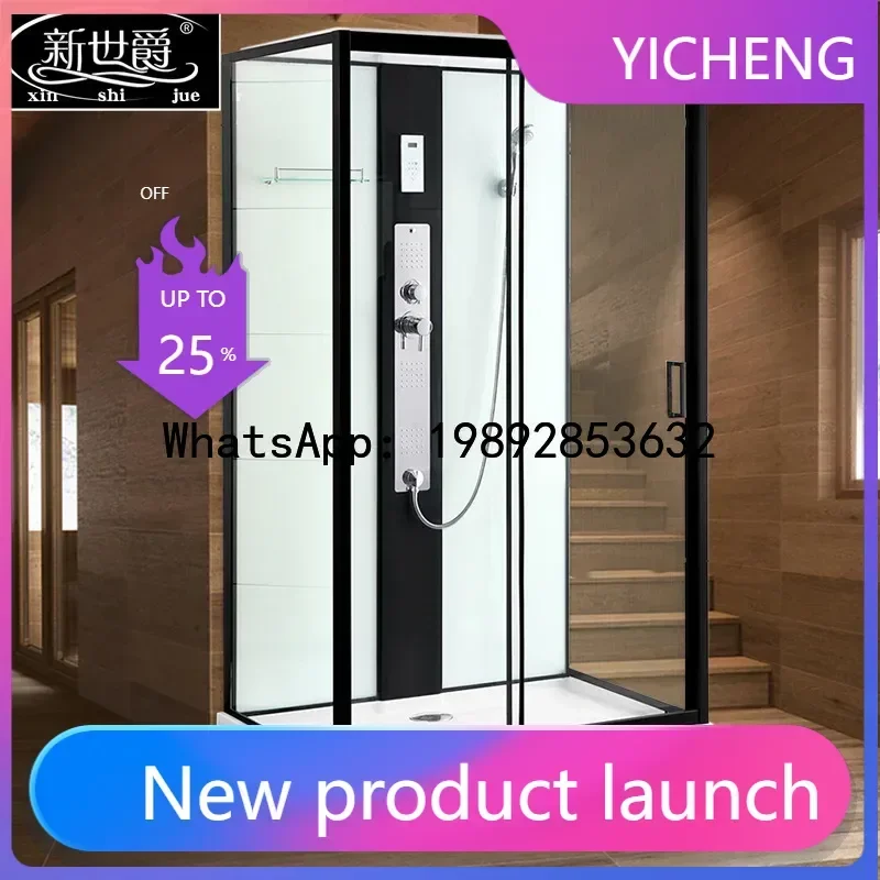 

Integrated Shower Room All-in-One Dry-Wet Separation Bathroom Shower Room Warm Air Rectangular Partition