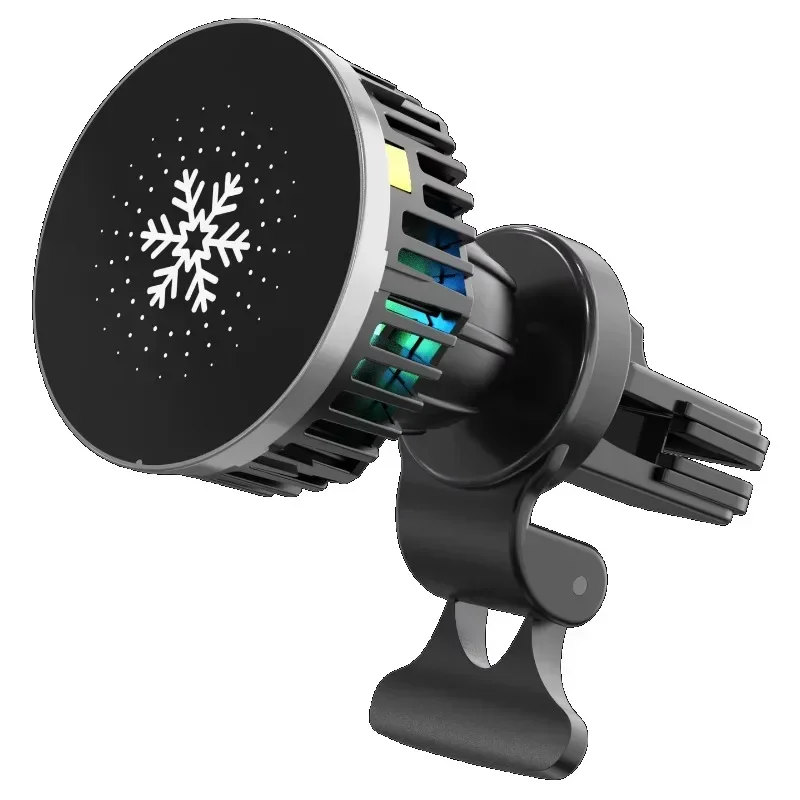 Multifunctional 2-in-1 Built-in ice cooling sensor Smart 15w magnetic wireless car charger bracket