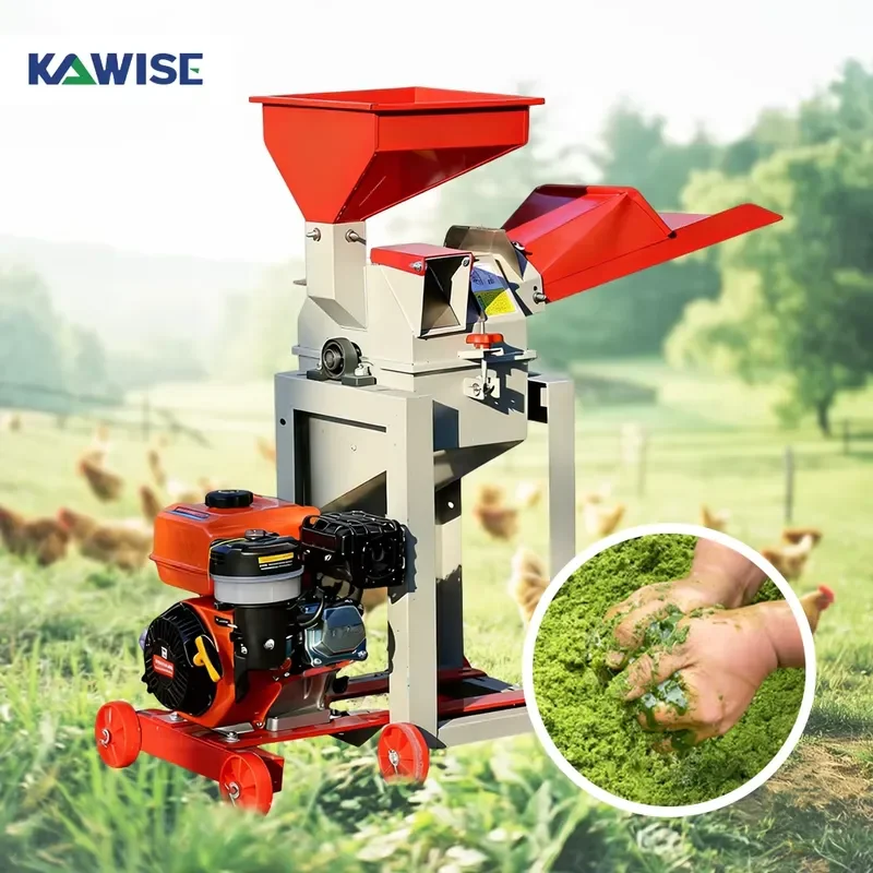 Pulping Crusher Machine for Wet Grass Dry Fodder Corn and Grain Processing on Farms view 2