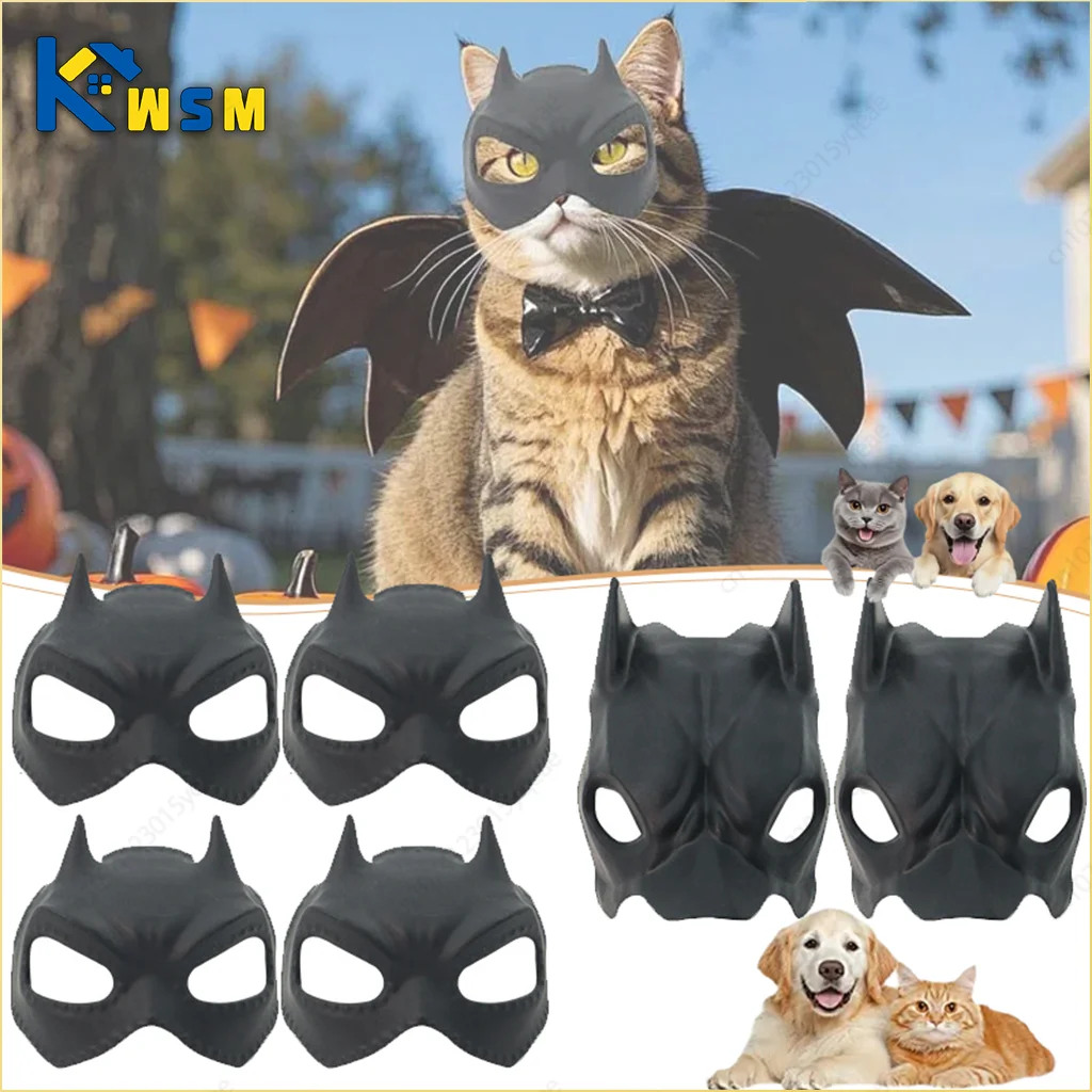 1–10 Stück Haustier-Halloween-Maske, Kostüm-Set, Avengers, Cosplay-Outfit für Katzen, Hunde, Partyzubehör, lustige Halloween-Dekoration, Geschenk