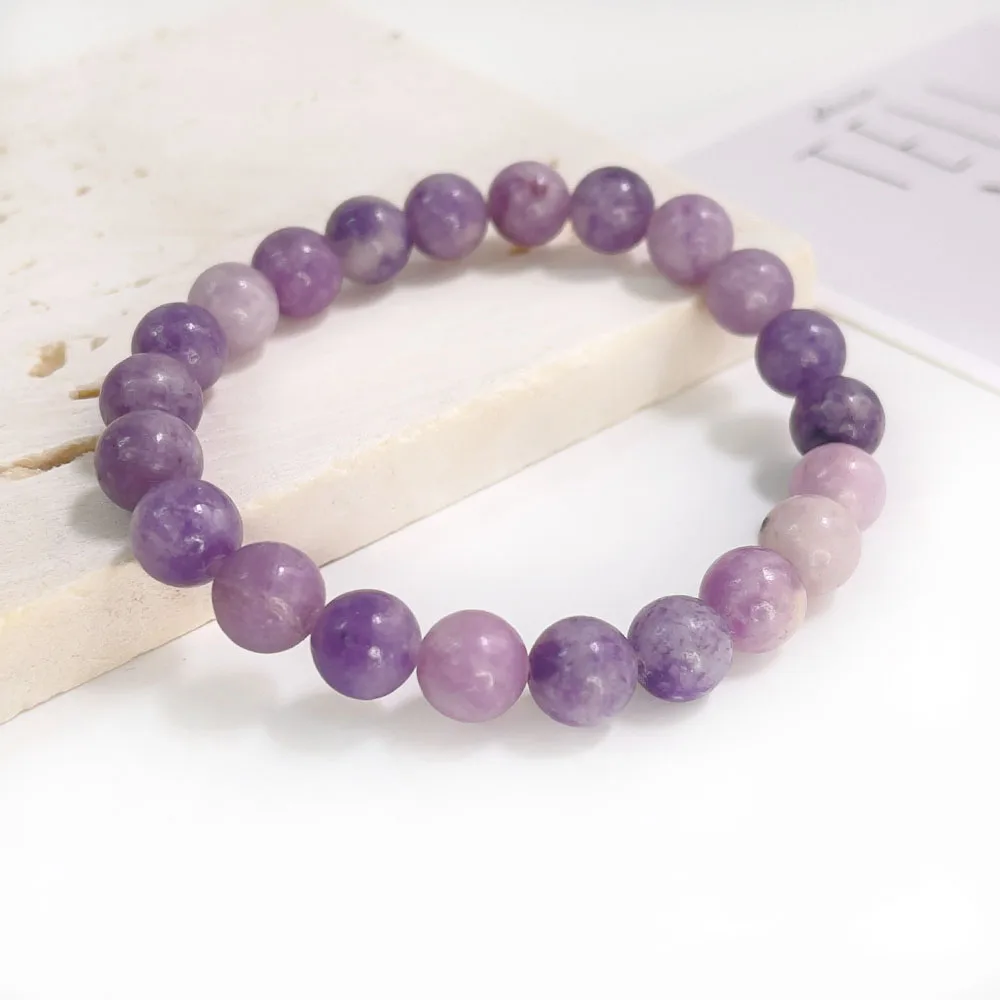 Natuursteen Kralen Armband Voor Vrouwen Mannen Agaat Crystal Kwarts Aquamarines Jades Sieraden Agaten Elastische Armband Armbanden 6 8Mm