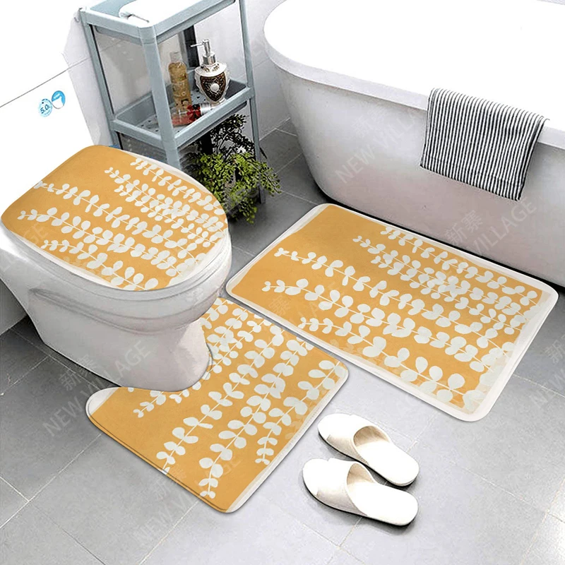 Anti-slip Bath Mat Bathroom Small Rug Shower Mat Decorative Absorbent Foot Mat Entrance Bathtub toilet rug Morandi Nordic Modern