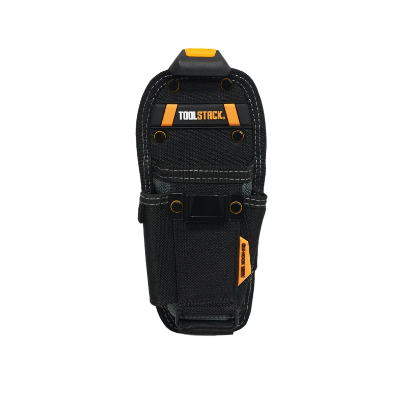 TOOLSTACK Mini Electrician Clip On Tool Pouch Snap Clip Belt Holster Small Hardware Waist Bag Portable For DIY Construction