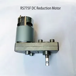 7-type 775 DC gear motor 12V 24V RS775 metal gears D shaft motor