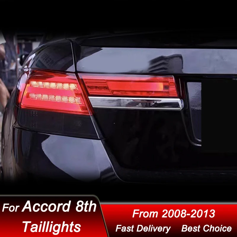 

Pop Car Styling Tail Lights For Honda Accord 8Gen 2008-2013 To 8.5Gen Style Full LED Dynamic Turn Signal LightTail Lamp Assembly