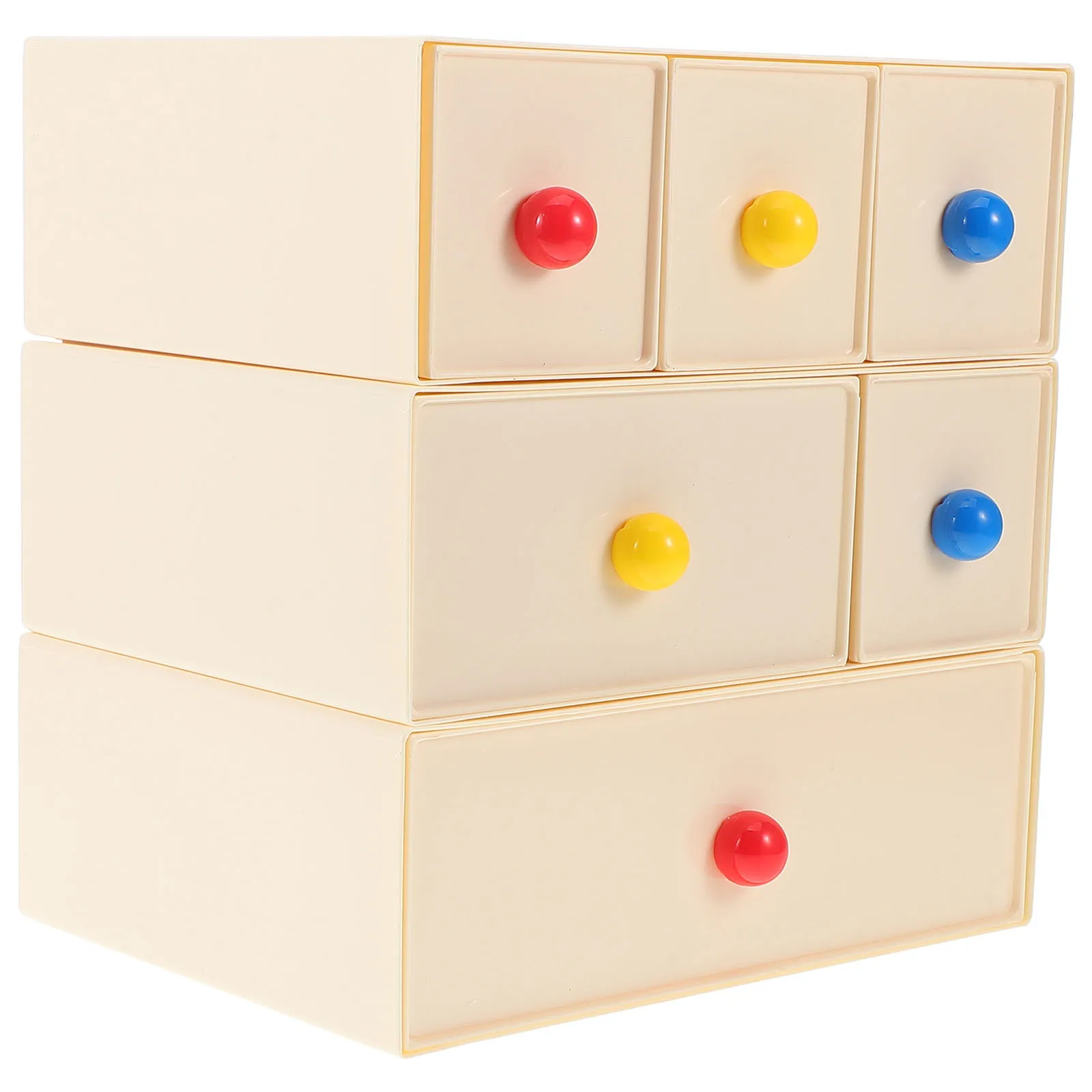 

Multi-Layer Desktop Storage Organizer Desk Box For Cosmetics Cotton Swabs Makeup Pads Large Capacity Space-Saving