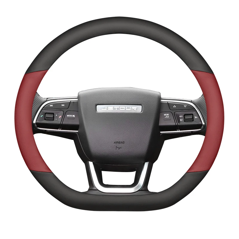 

For Chery JETOUR X70 2025 Leather Steering Wheel Cover Cdm/plus/pro Anti-skid Car Handle Cover Interior Accessories
