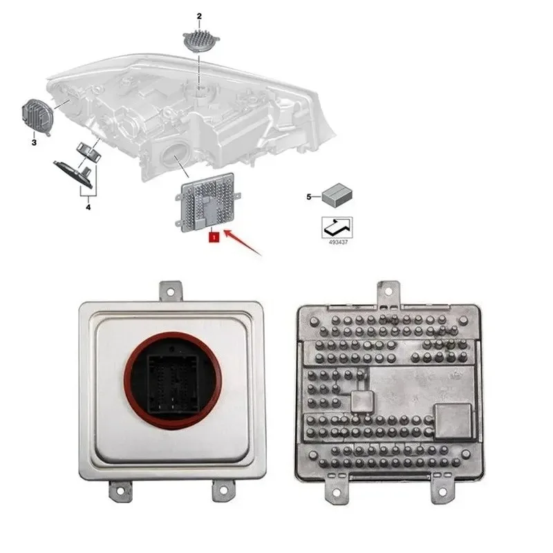 

63115A0AFB0 For BMW 2 3 7 8 X5 X6 X7 Series 2019 After LED Headlight Control Ballast Module Unit Car Accessories 63115A0AFA9