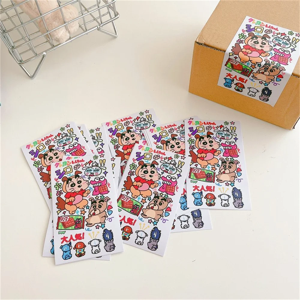 20PCS Anime Crayon Shin-Chan Labels Sealing Sticky Stickers 9cm Cute Cartoon Sticker Stationery Supply Kids Toys Gifts