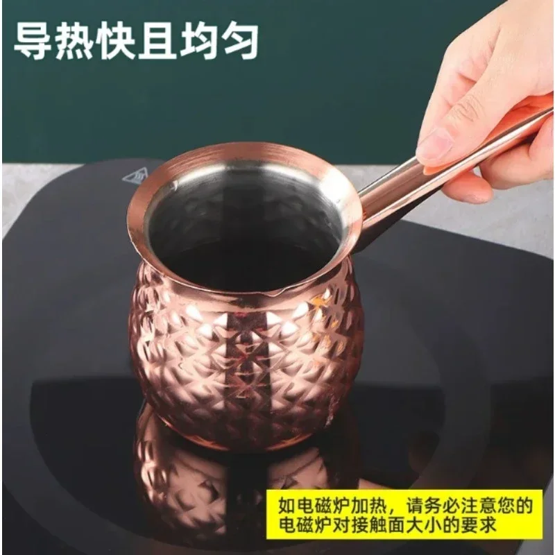 Handmade Stainless Steel Long Handle Coffee Pour Over Pot Household Multi Purpose Teapot For Hanging Ear Coffee Milk Heating