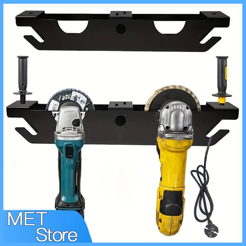 Angle Grinder Storage Rack Angle Grinder Hanging Bracket With Rope Hook Wall-mounted Storage Rack Electric Tool Storage Shelf