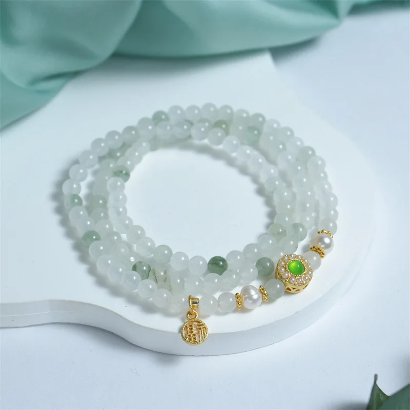 Tianshan Cui Multi-circle Small Pumpkin Bamboo Bracelet Women's Fashion Is Rising and Versatile