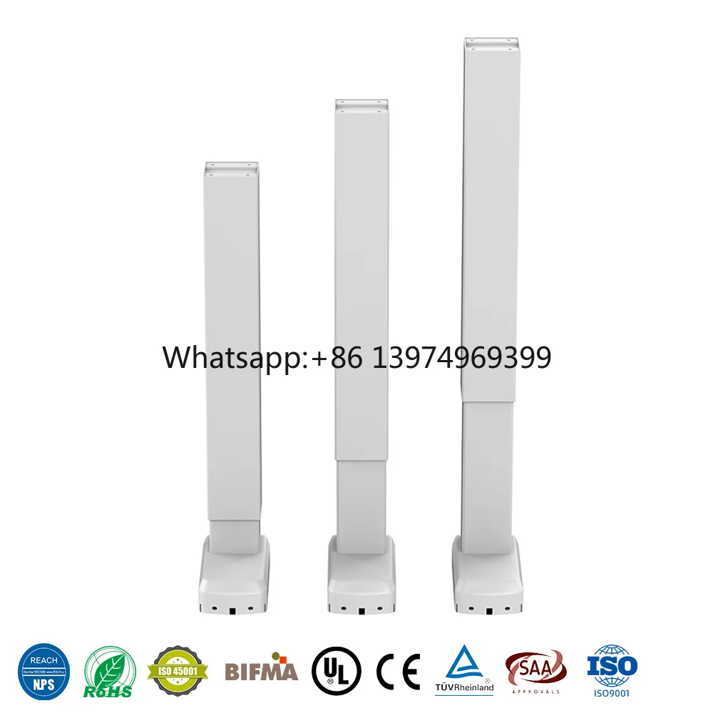 Silent Electric Lift Column Stable Telescopic Lifting Leg Smooth Height Adjustment Low Noise Motor for Office Desk