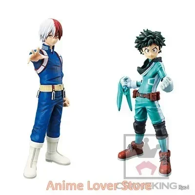 Bandai Original BANPRESTO DXF My Hero Academia Midoriya Izuku Bakugou Katsuki Todoroki Shoto Anime Figure Toys for Kids Gifts