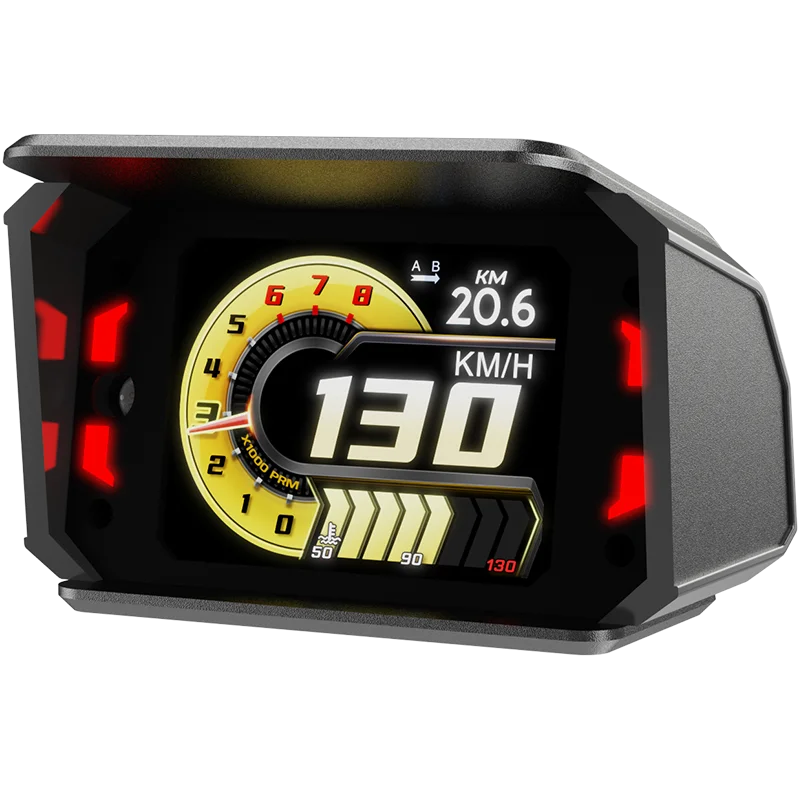 

A402 OBD HUD Head-Up Display LCD Speedometer Tachometer Fuel Mileage Gauge Plug & Play Car Accessory