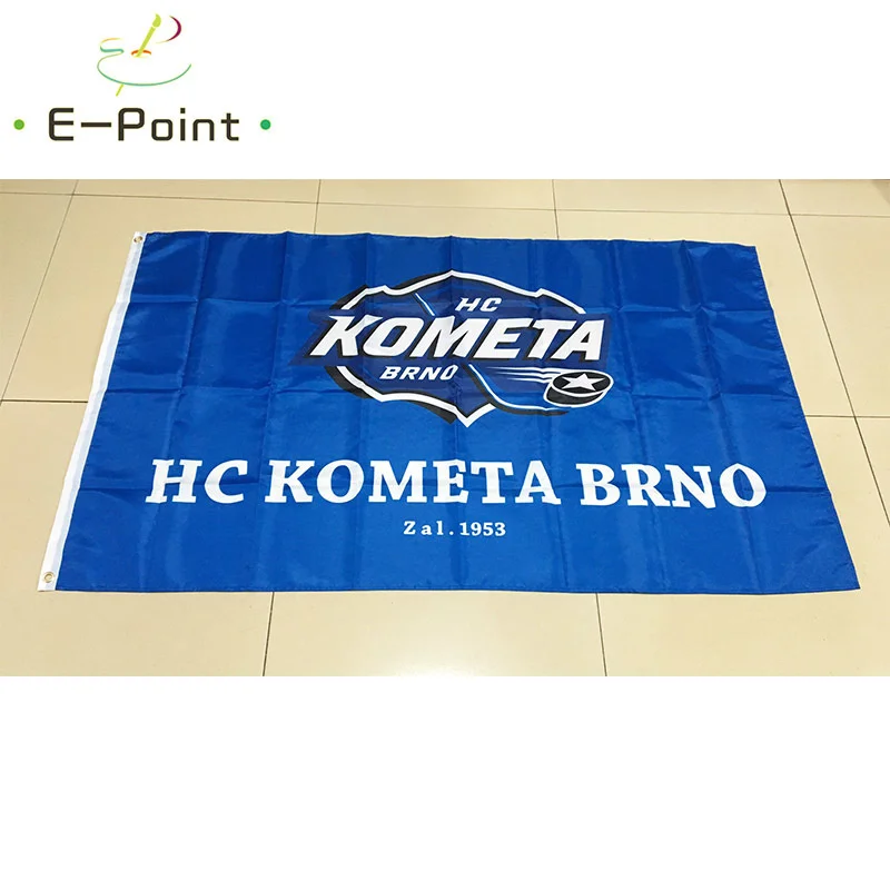 Czech Republic HC Kometa Brno 3ft*5ft (90*150cm) Size Christmas Decorations for Home Flag Banner Gifts