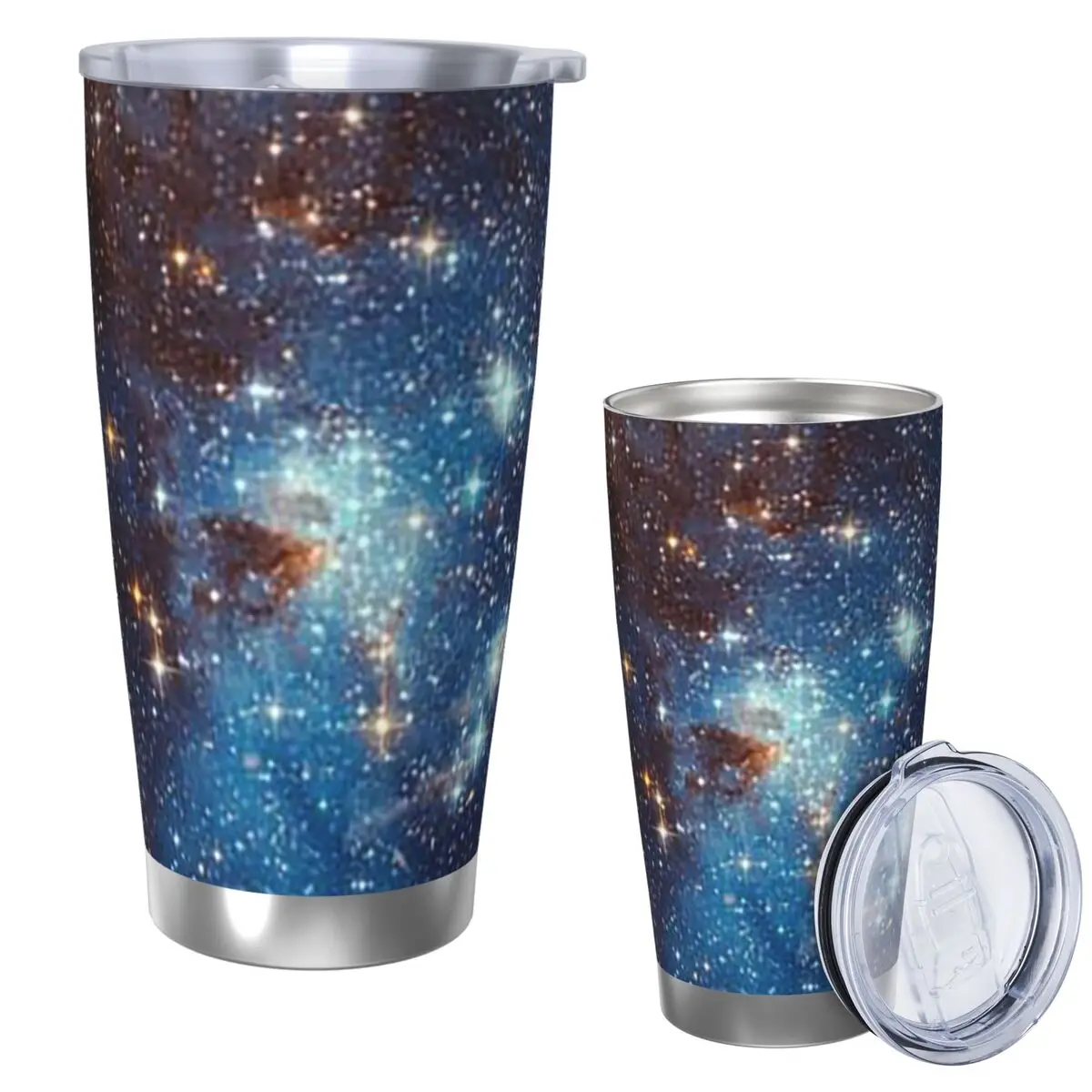 

Синий туманность звезды космический стакан из нержавеющей стали кружки с вакуумной изоляцией термохолодные чашки соломинки с крышкой 20 унций