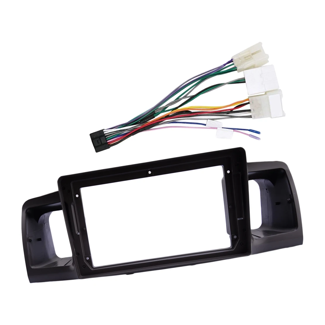 

Автомобильная 9-дюймовая рамка с радиоприемником и жгутом проводов, подходит для Toyota Corolla EX 2007 2008 2009 2010 2011 2012, серый пластик