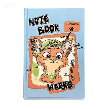 ديزني Zootopia2 أنيمي الطرفية أرنب جودي فوكس نيك دمية نموذج عالية الجمال النقدية تخزين كتاب طالب فضفاض ورقة دفتر هدية