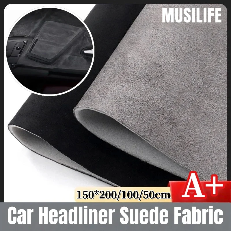 

Car Headliner Suede Fabric Foam Backed for Renovation Ceiling Interior Upholstery Liner DIY Repair Fabrics with Sponge Backing