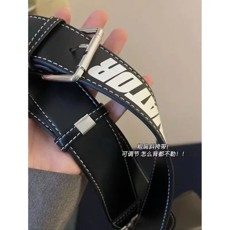 JIAERDI Sport Letter Y2k Bag Purse Women Harajuku Aesthetic Casual Messenger Bag Handbag Ladies Moto Biker Black Shoulder Bags