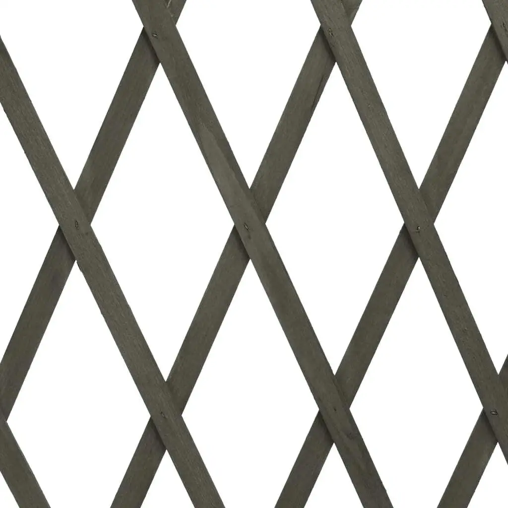 Gray Garden Trellis Fence 70.9x39.4in Solid Fir Wood - Stylish Outdoor Support for Climbing Plants