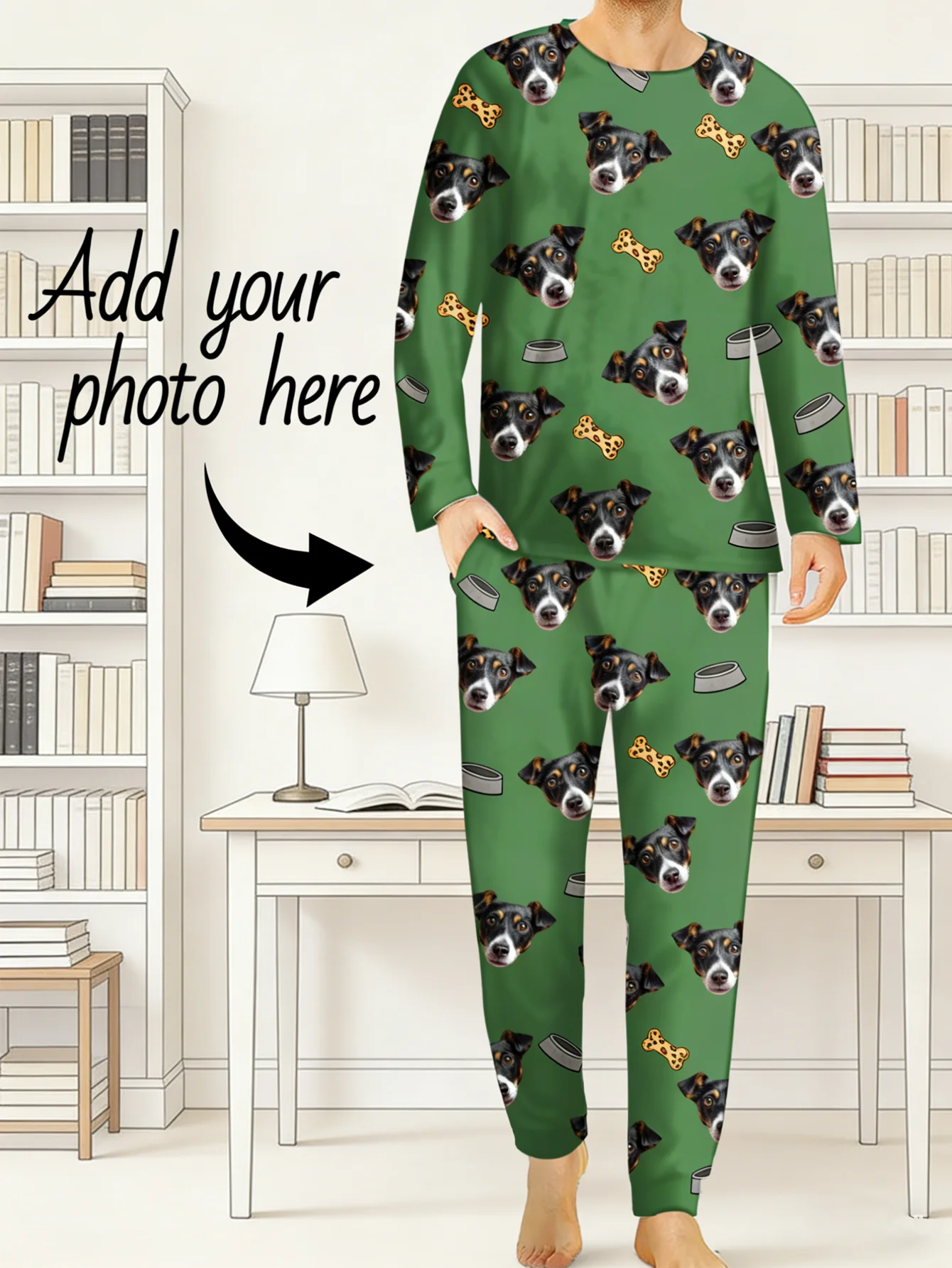 

Индивидуальный комплект пижам, пижамы с персонализированным рисунком, домашний комплект одежды, подарки для жен и мужей.