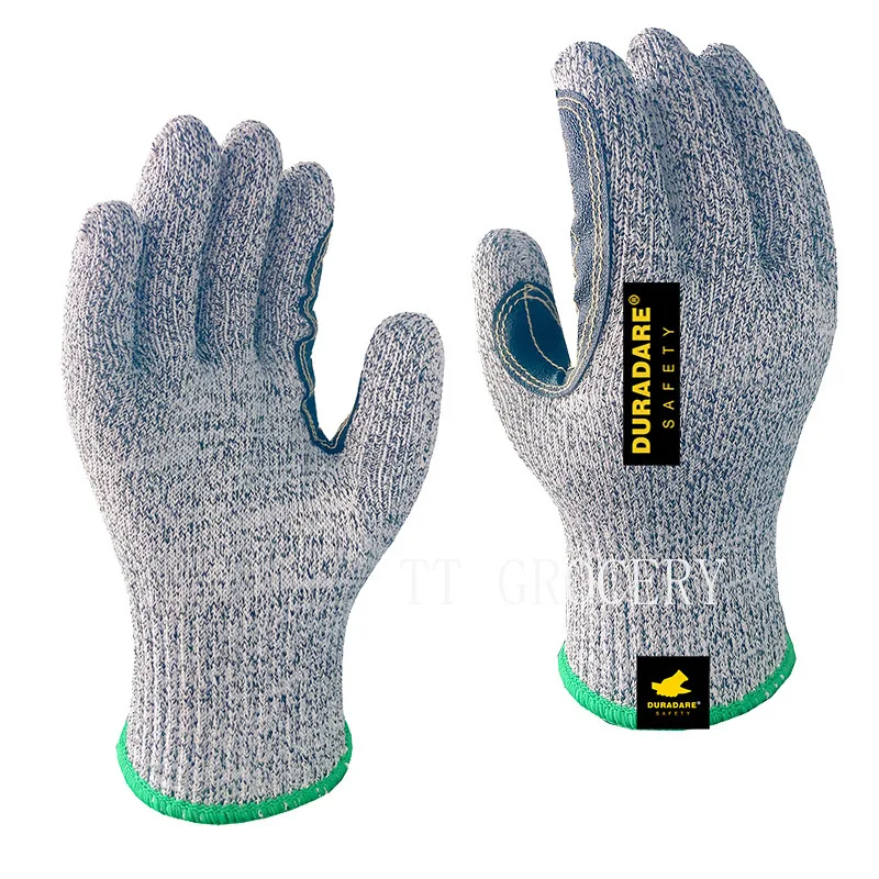 

Level 5 Cut Resistant Gloves Reinforced Durable Puncture Proof Tear Resistant HPPE Work Gloves for Slaughtering Gardening