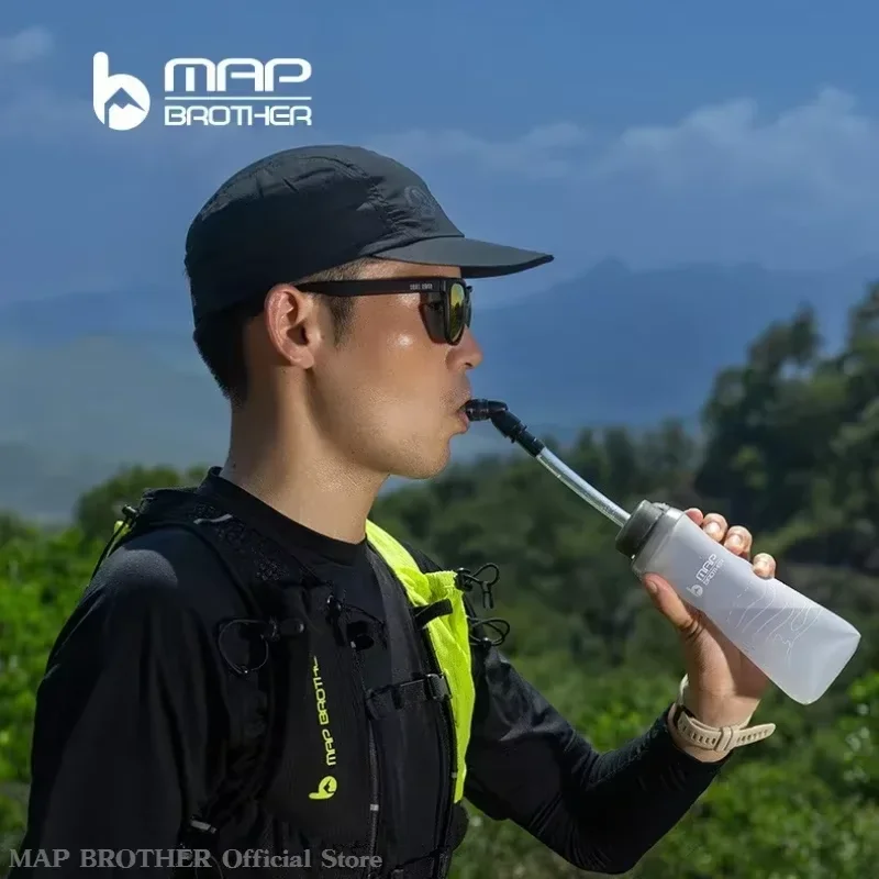 MAP BROTHER Soft Flask Trinkblase, leicht, faltbar, 250/420/500 ml, für Laufen, Marathon, Radfahren, Trailrunning, Wandern