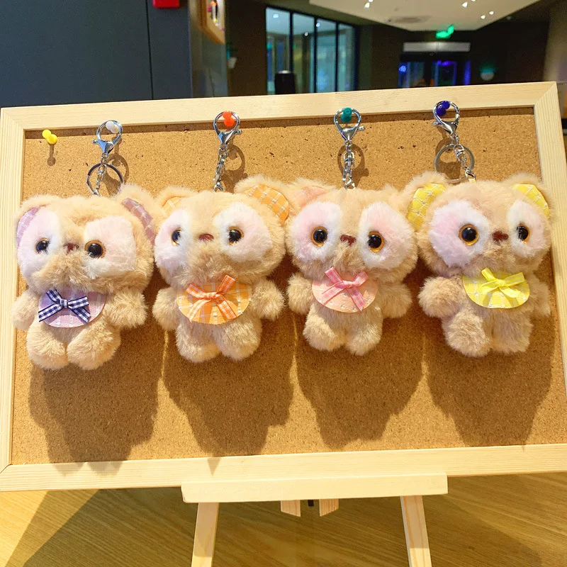 10cm Cartoon Cute Owl Plush Keychain Pingente Boneca Brinquedos Soft Stuffed Animals Charme Casais Mochila Pendurado Presentes de aniversário do miúdo