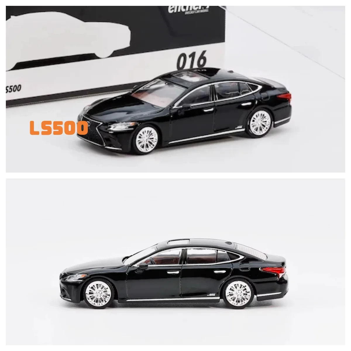 

GCD 1:64 Black LS500 Sedan Sports Model Diecast Display Car Alloy