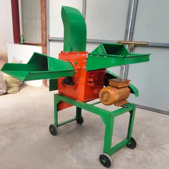 Cheap Price High Capacity Animals Feed Grass Chopper Crusher Machine Straw Corn Stalk Chaff Cutting Shredding Machine