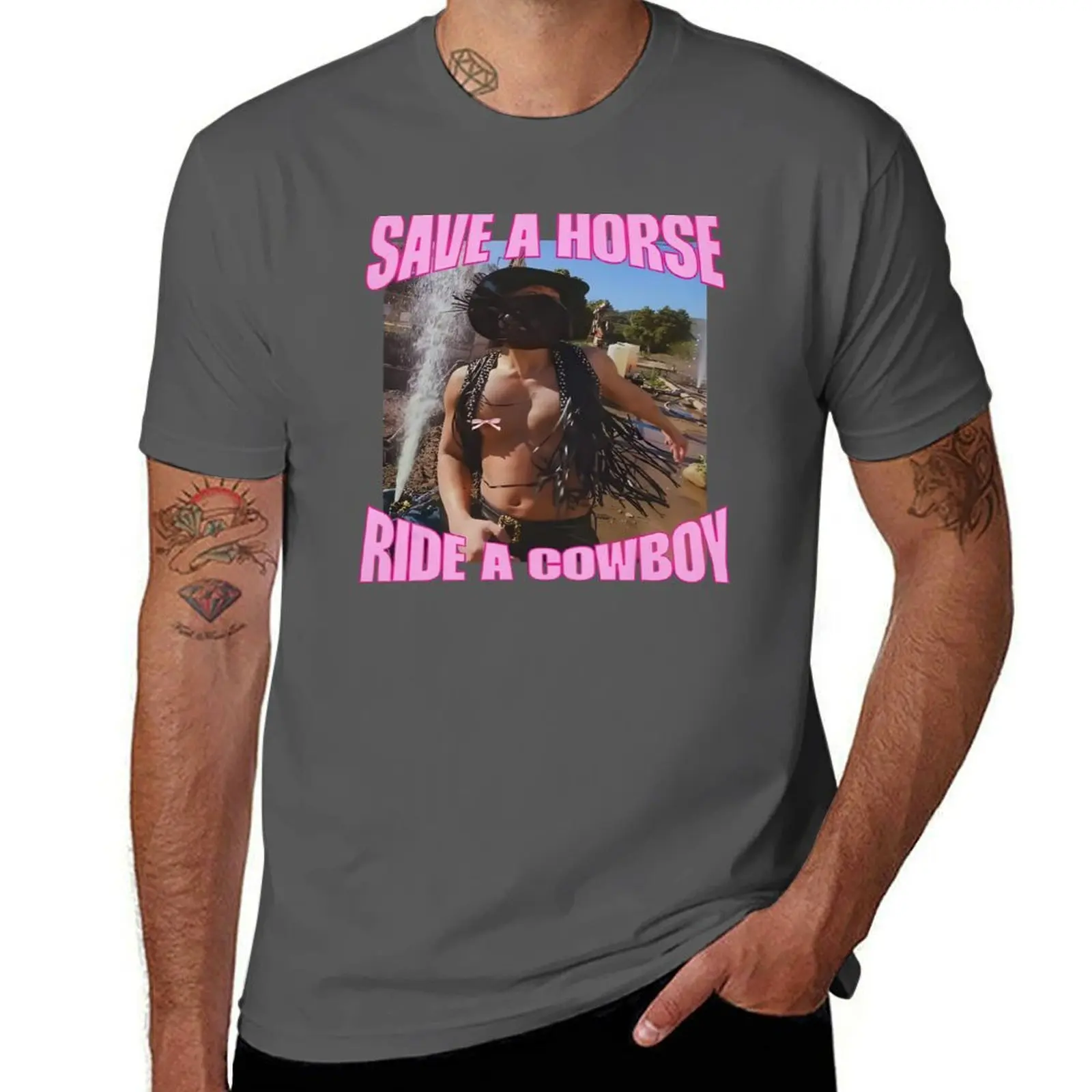 

Cowboy Ride Horse a Ateez a Save T-Shirt Light Athletic Short Sleeve Tee Shirt
