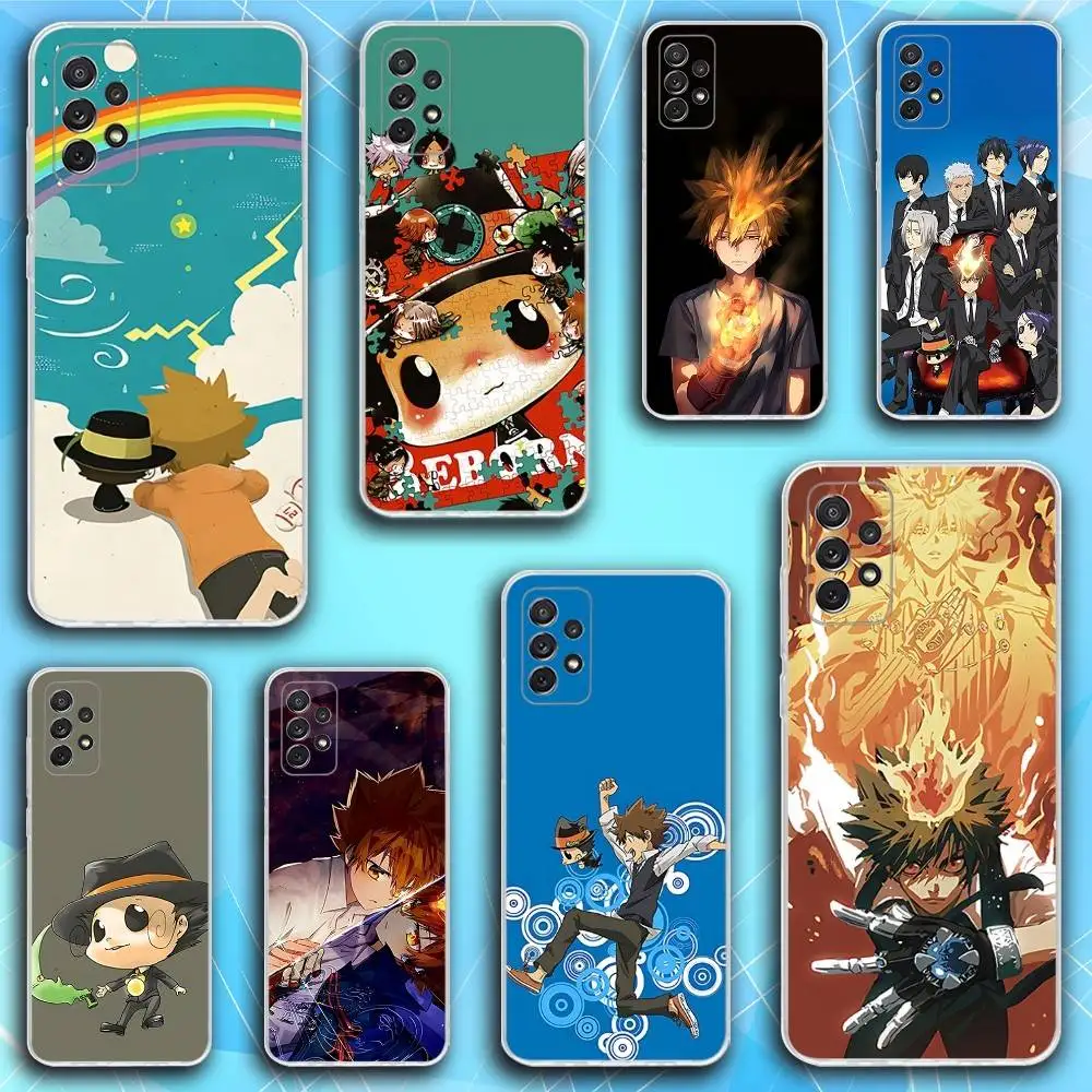 

H-Hitmans R-Reborn Anime Phone Case For Samsung S30,23,21,22,20, FE lite,S10,9,8,7 PIus Note20ultra Soft Transparent