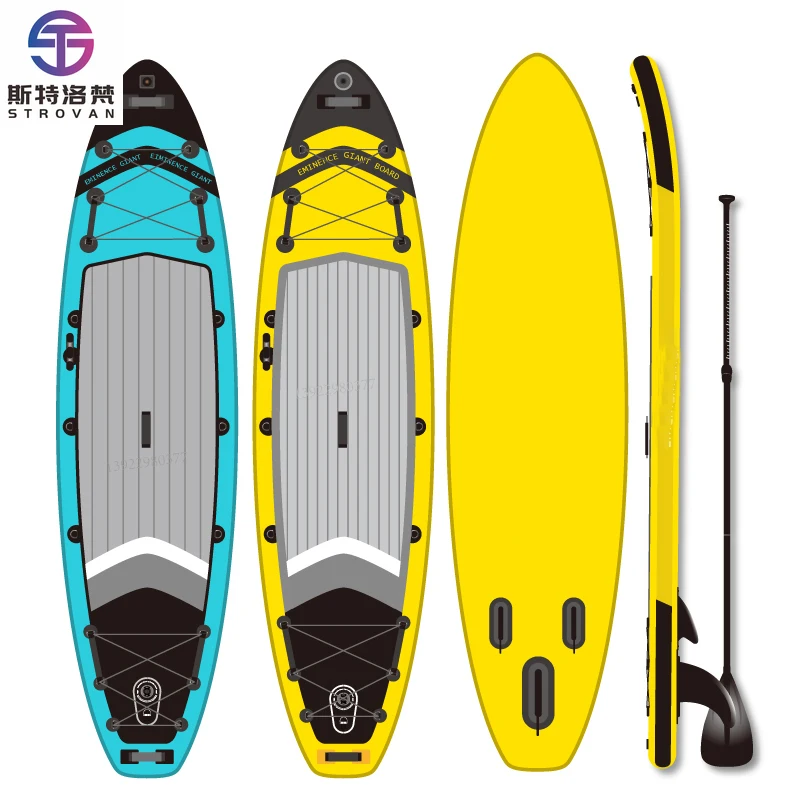 

STLF WJW River Ocean Lake Досуг Деревянное зерно Isup Надувная доска для серфинга стоя