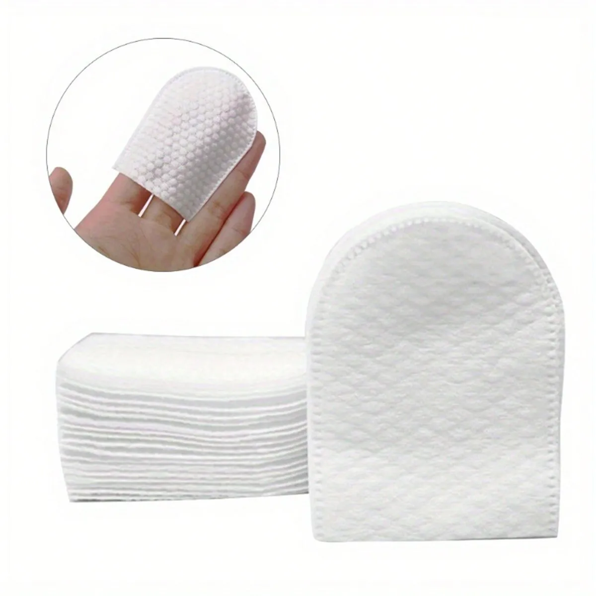 

120/240/360pcs U-Shaped Cleaning Pads For Face Makeup Removal - Soft Makeup Cleaning Pads Suitable For Face And Nails Perfect For Removing Makeup-Makeup Remover Cleaning Pads