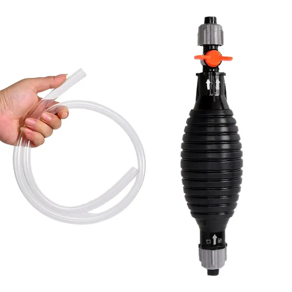 Manual Siphon Pump Hand Oil Extractor Liquid Transfer Tool With PVC Hose For Car Fish Tank Water