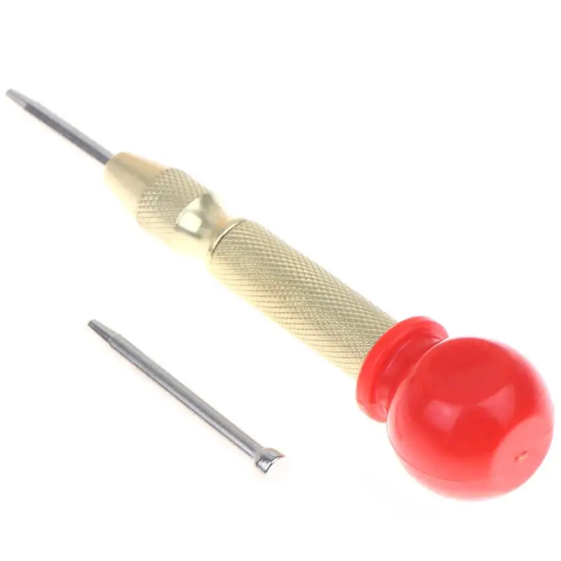 Automatic Center Punch Spring Loaded Durable Hard Tip Marking Tool for Woodworking Metal Sheet Drilling Positioning