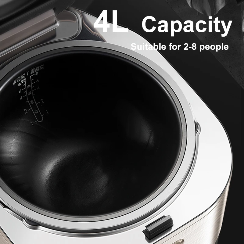 SUPOR อินฟราเรด IH หม้อหุงข้าว4L คุณภาพสูงถังด้านในกระจกนิรภัย Touch Panel สมาร์ทหม้อหุงข้าวไฟฟ้า SF40HC88