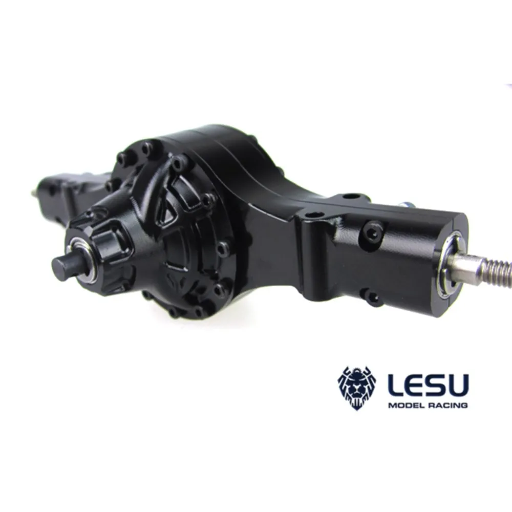 LESU – essieu arrière en métal 1/14, modèle Tamiyaya, tracteur RC, camion, pièces de voiture, bricolage Q9024, jouets d'extérieur TH02073