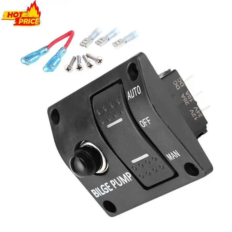 

3-позиционная панель переключателей для морских судов 3-позиционная панель переключателей для трюмных насосов водонепроницаемая