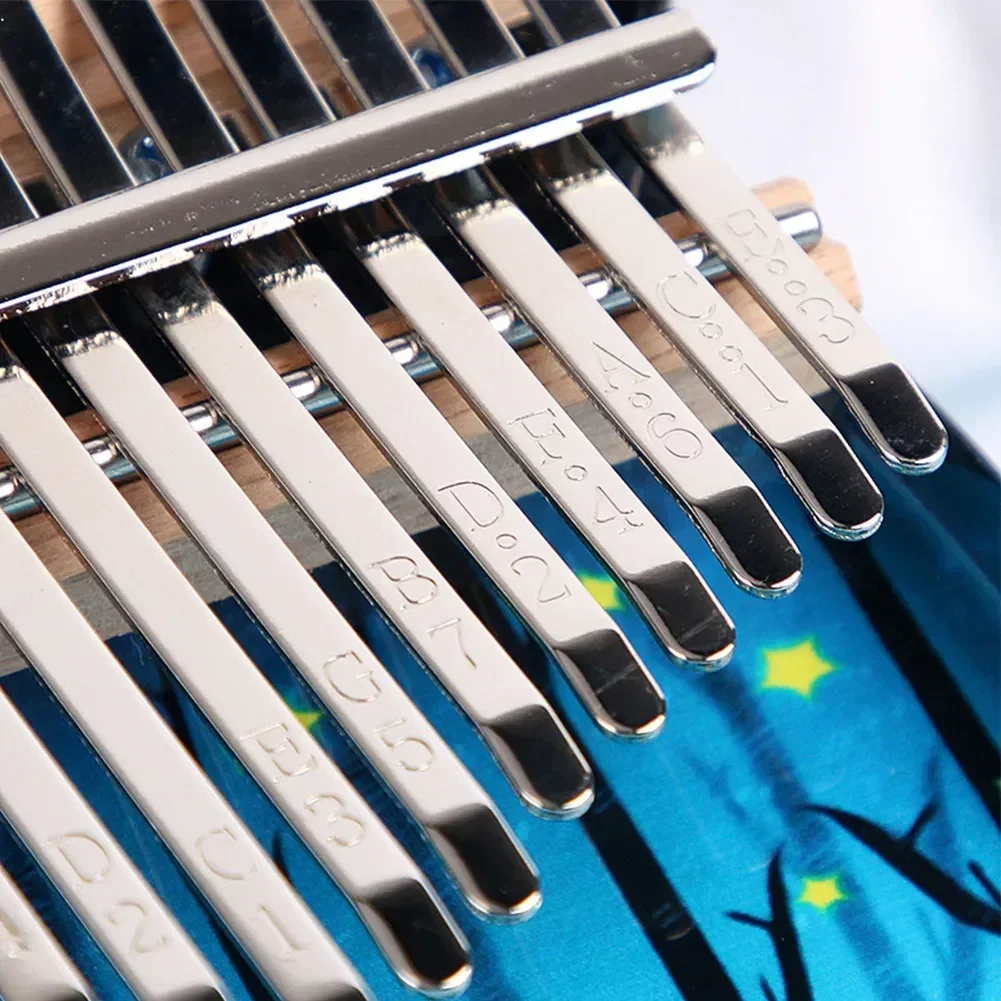 SPORTFUNSF Thumb Piano Kalimba 17*15*2cm 21 Key Kalimba 21 Keys Finger Piano Gifts Kalimba Kids Kids Gifts Portable Piano view 3