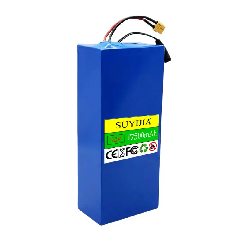 Batterie Au Lithium 14S5P 18650 52V 17500mAh Avec BMS Haute Puissance Pour Scooters Électriques Vélos De Montagne