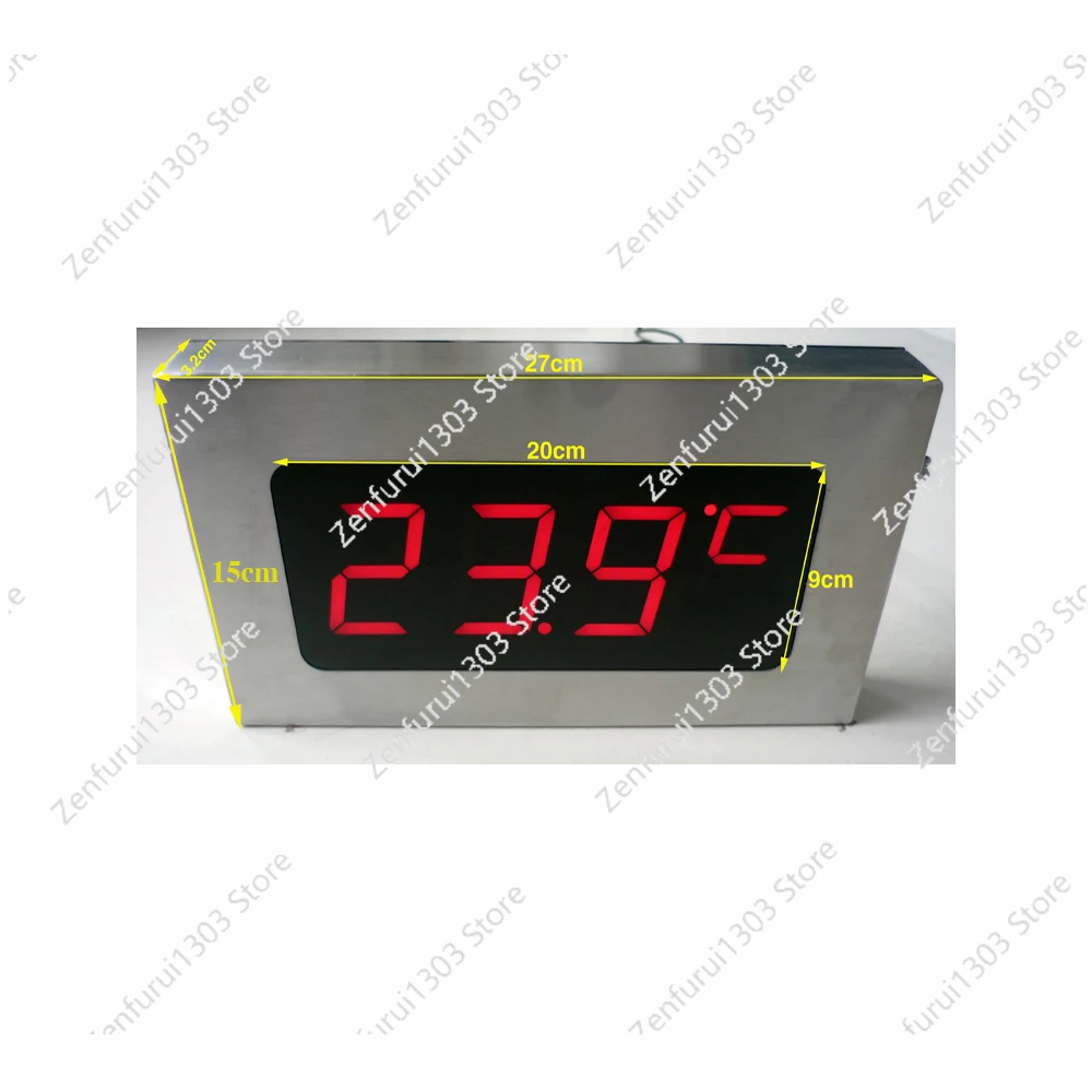 High Precision Large Screen Digital 304 Stainless Steel Display for Freezer, Aquarium, Swimming Pool -9℃ to 99℃