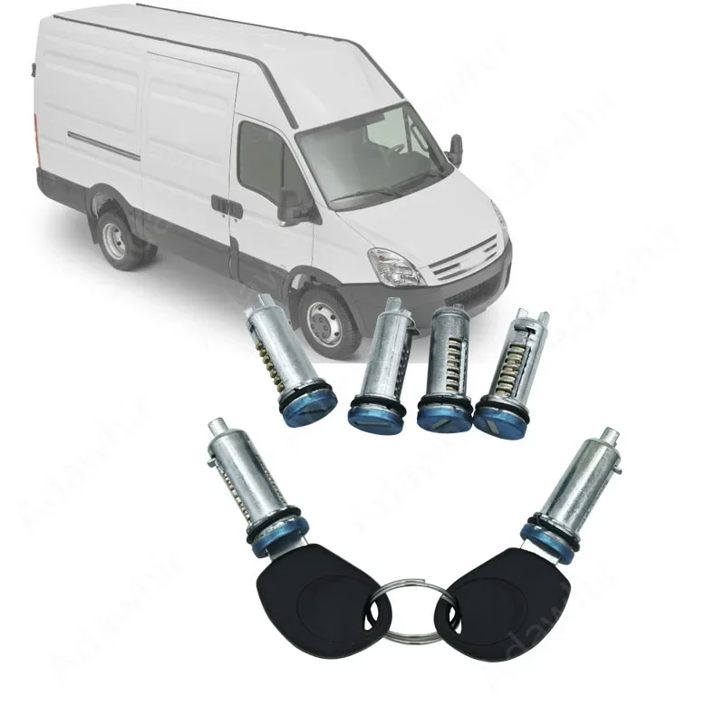 Door Lock Cylinder Replacement Set for 1999-2012 IVECO DAILY