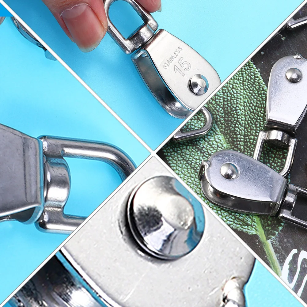 

8Pcs Marine Pulley for Fishing Net Heavy Duty Lift Tool with Anti-Rust Corrosion Resistance High Temperature Stability