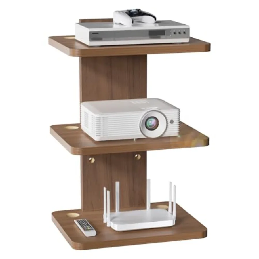 

Навесная 3-уровневая полка для телевизора, проектора, DVD-плееров, роутеров, игровых консолей, приставок, аксессуаров для декора гостиной, настенная, размер M